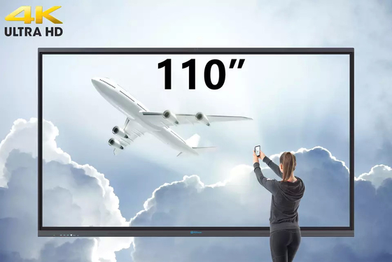 доска экрана касания индикаторной панели дисплея 110inch 4K умная взаимодействующая